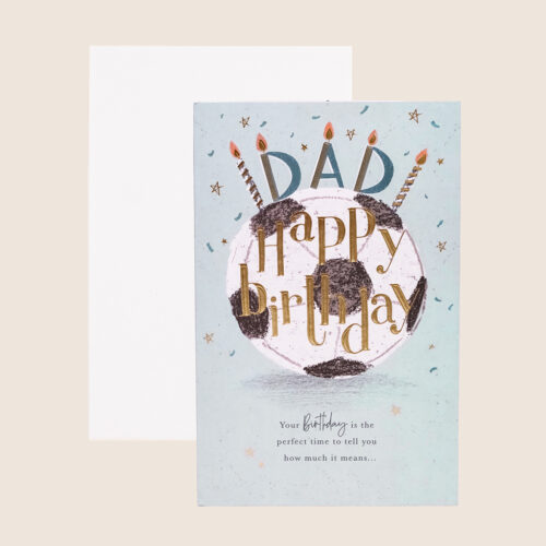 Everyday dad gold happy birthday football candles - Image 3