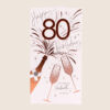 Everyday open birthday 80 bronze celebration champagne glasses