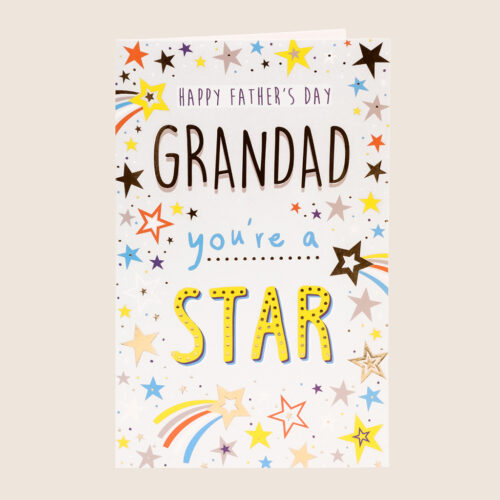 Fathers day grandad shooting stars