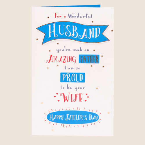 Fathers day husband from wife banner