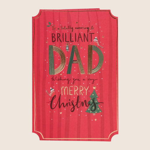 Christmas brilliant dad red Christmas tree